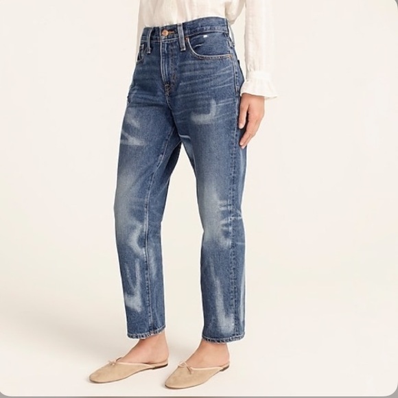 NWT J. Crew Women's Slouchy Boyfriend Jean in Barn Wash - Picture 2 of 2